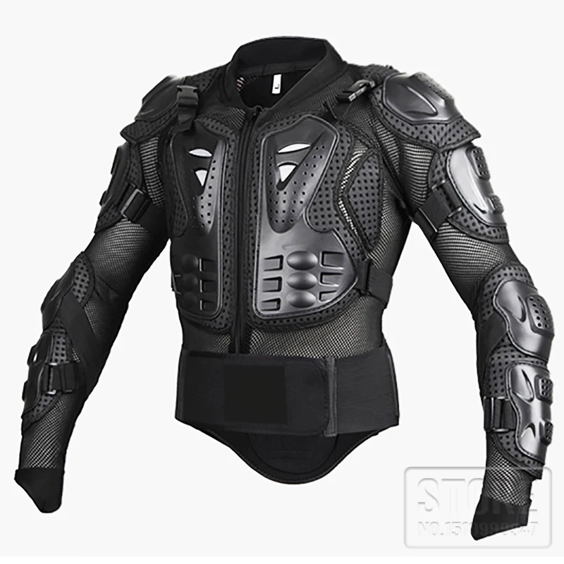 

BLACK/RED ATV MX Motorcycle professional Full Body Jackets Motocross Racing Riding Off road Armor Jacket