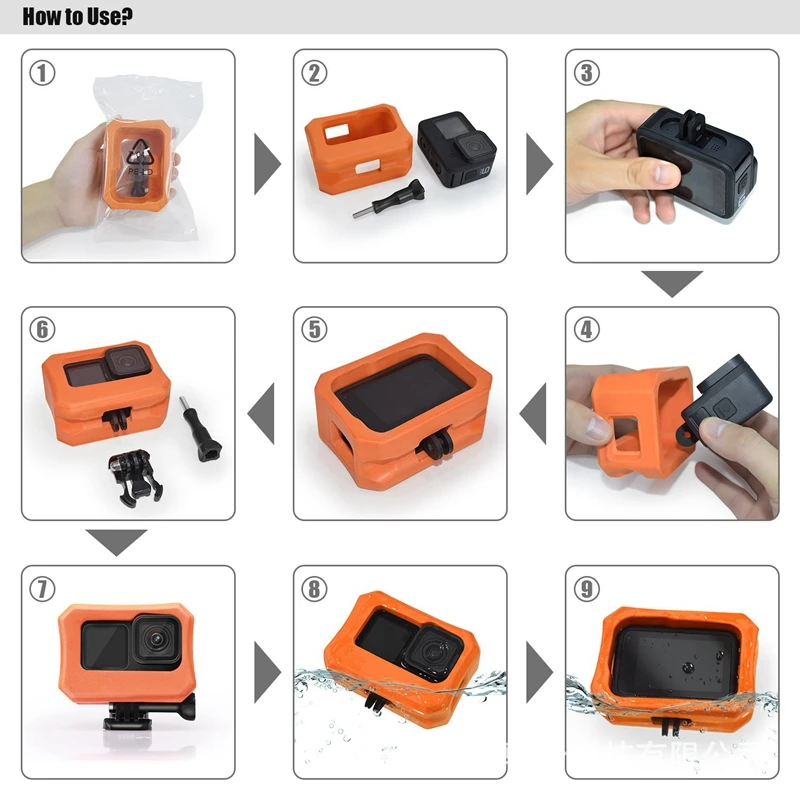 

Protective Sleeve Case for GoPro Hero 9 Black Sports Camera Accessories EVA Float Anti-Sinking Shell
