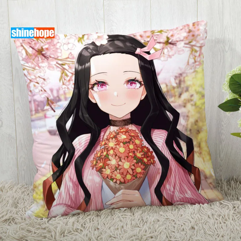 Камадо Nezuko наволочка настроить с аниме современный дом декоративная на подушку