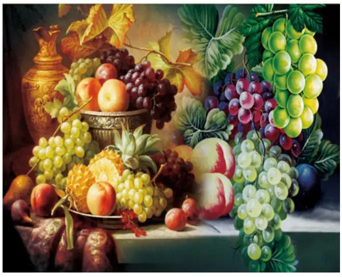 Алмазная вышивка с фруктами Стразы картины виноградом алмазная картина полная