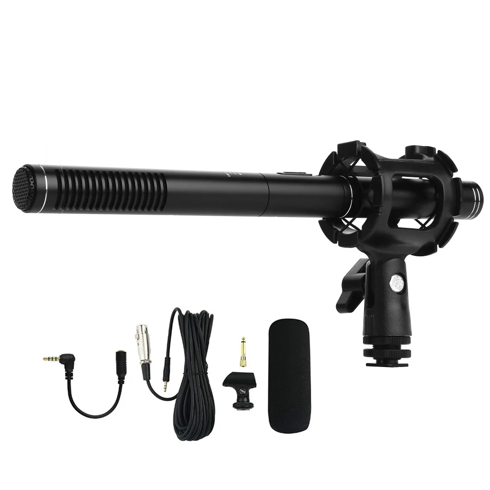 Профессиональный Студийный конденсаторный микрофон стерео для интервью DSLR SLR