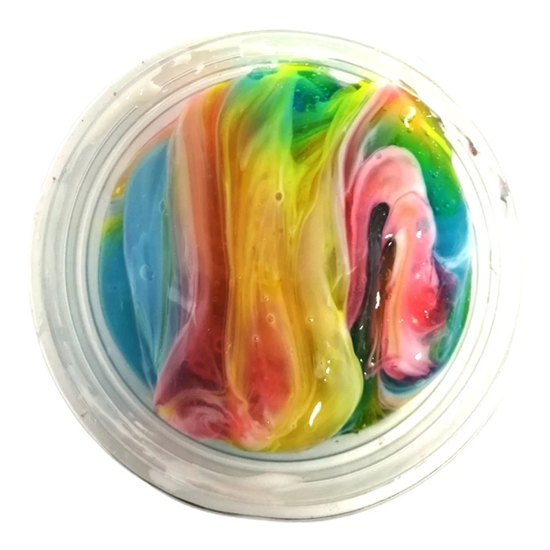 

Colorful Cloud Clay Filler Clear Slime Box Toys for Children Crystal Slime Fluffy Clay Stress Relief Kids Toy