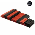 127 шт., термоусадочные полиолефиновые изоляционные трубки для проводов, 2:1