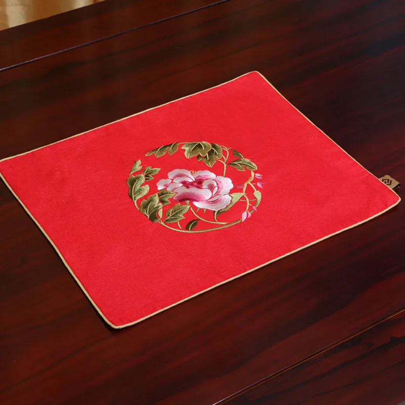 Шелковые салфетки с вышивкой в традиционном китайском стиле водонепроницаемые
