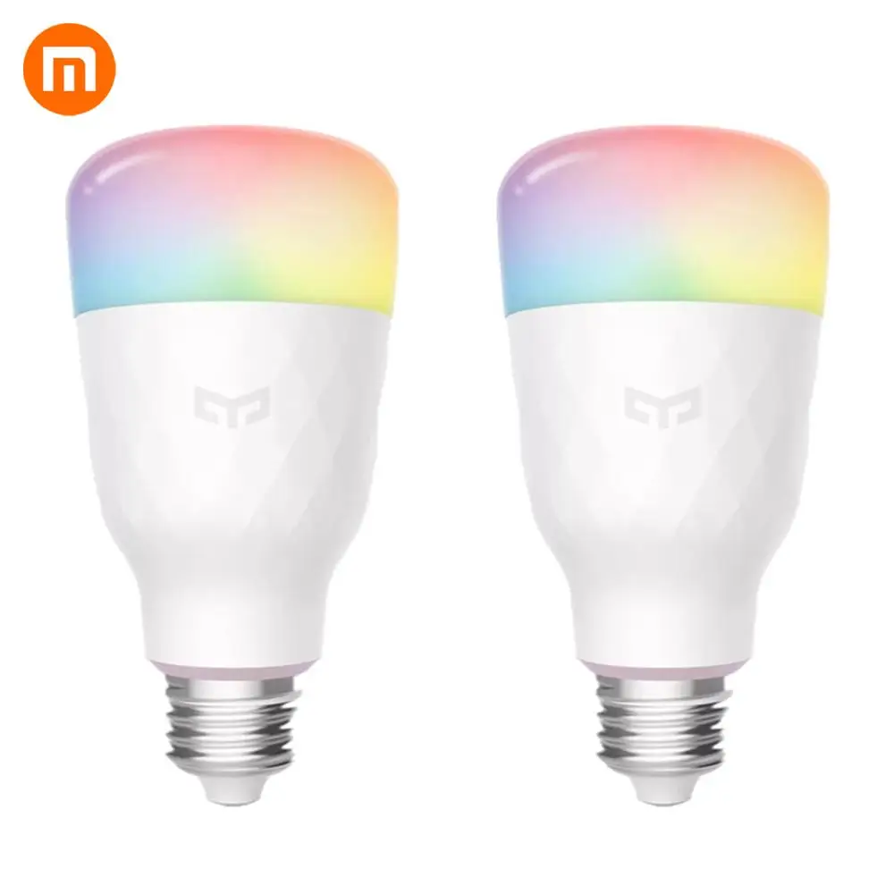 Новейший Xiao mi Yee светильник RGB светодиодный умная лампа 1S RGB E27 8,5 Вт 800 люменов умный WiFi светильник mi Home Apple Homekit пульт дистанционного управления