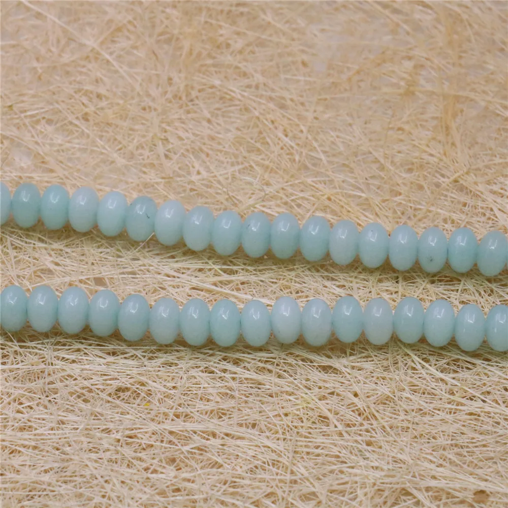Натуральный Камень Амазонит 5x8 мм бусины в форме счета 15 дюймов аксессуары для