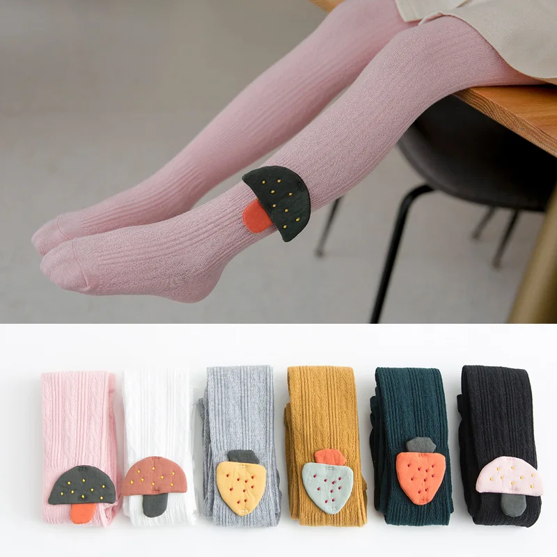 Клубники декоративные детские гольфы для мальчиков из плотной ткани длинные