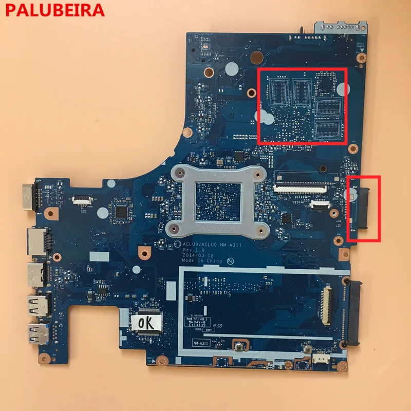 PALUBEIRA Lenovo ACLU9/ACLU0 NM A311 G40 30 материнская плата для ноутбука с процессором DDR3 100% ТЕСТ