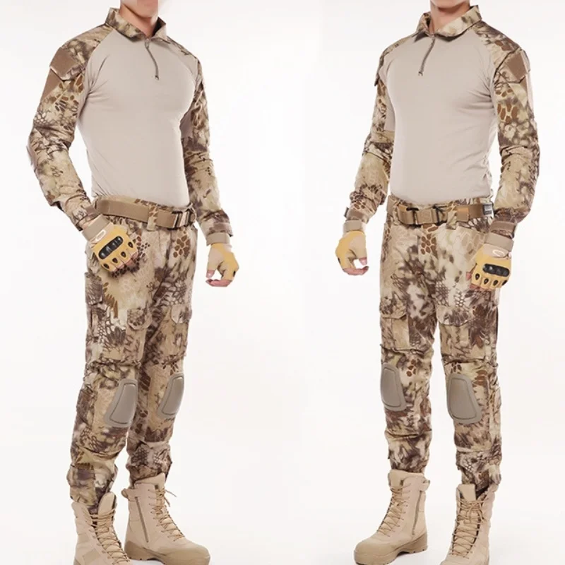 G2 Army BDU Military Tactical Uniform Combat Shirt Pants Suit Men Kryptek Highlander Camouflage Airsoft Sniper Hunting Clothes