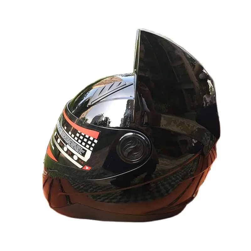 Крутой Полнолицевой нитринос Милая Черная кошка мотоциклетный шлем Four Seasons