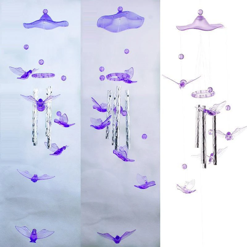 

Cute Metal Tubes Bell Wind Chimes Garden Yard Hanging Wind Chimes Garden Outdoor Yard Hanging Decor Ornament Girl Gift