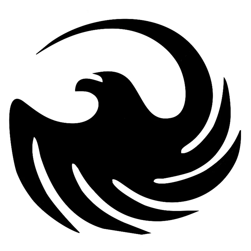 CK20111# наклейки на авто Спиральный крылатый орел водонепроницаемые машину