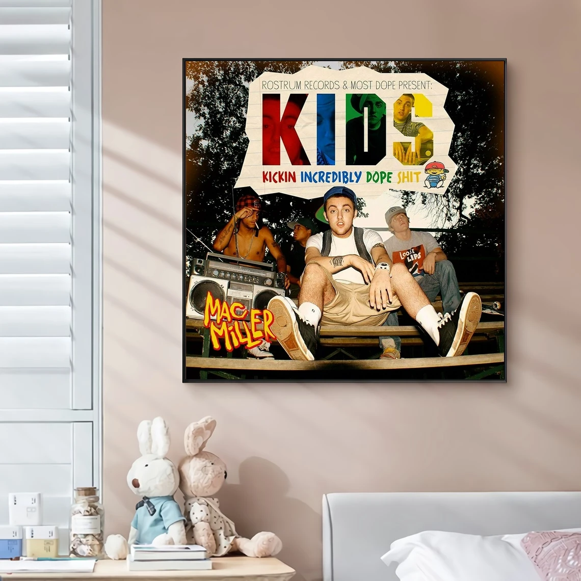 

Mac Miller KIDS Mixtape Music Album Cover Canvas Poster Hip Hop Rapper Pop Music Celebrity Wall Painting Art Decoration