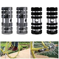 1 pair aluminum alloy foot pegs mtb bicycle footrest lever bicycle accessories small pillars cycling equipment fit 1cm axles new