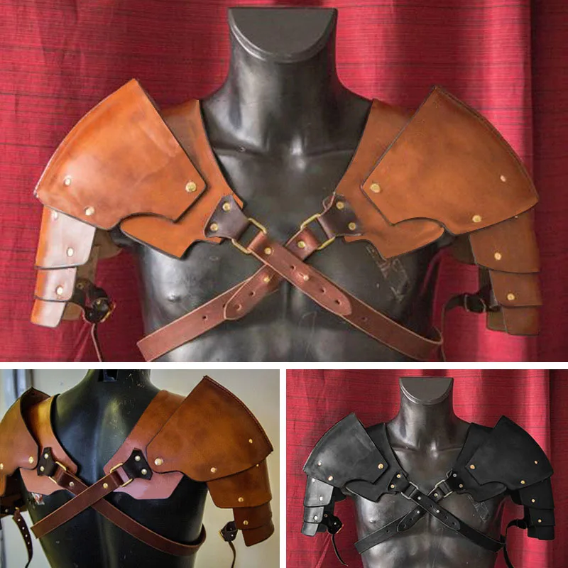 Эротические игрушки Pauldrons кожаная портупея модный мужской топ в стиле Харадзюку