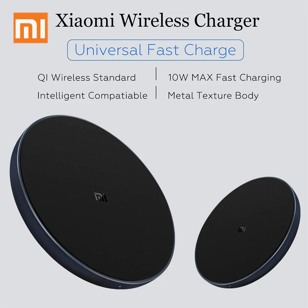 Оригинальное быстрое зарядное устройство Xiaomi WPC01ZM 10 Вт MAX Qi Беспроводное Type C QC3.0
