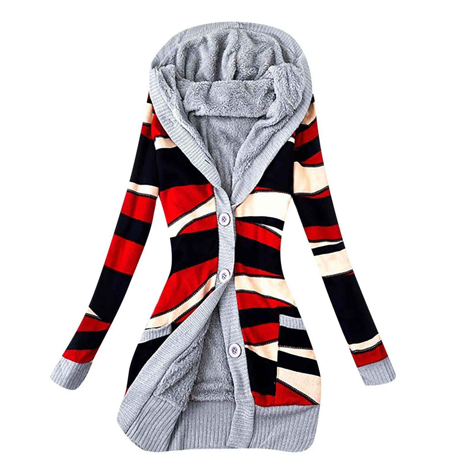 Женская свободная футболка с длинным рукавом на пуговицах | одежда