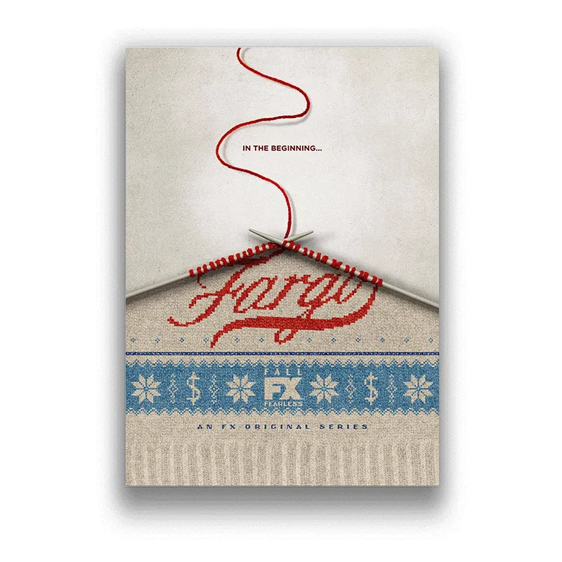 Настенные наклейки Fargo с белым покрытием бумажные принты четкое изображение