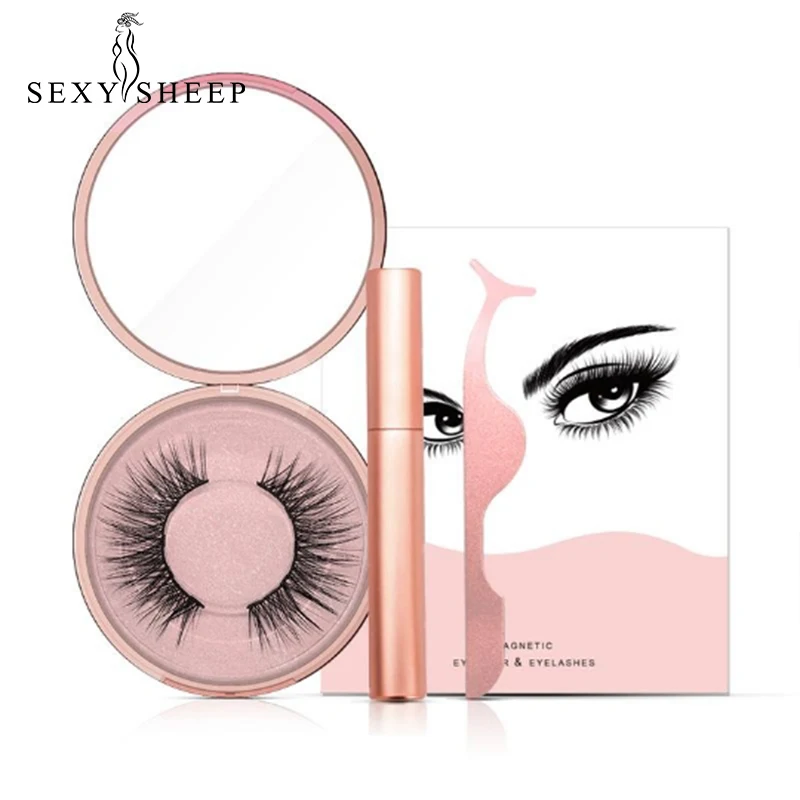 Накладные ресницы на магнитах набор магнитных подводок для глаз 5 магнитов
