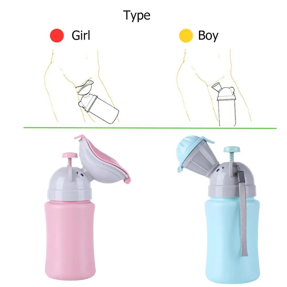

Portable Convenient Travel Cute Baby Urinal Kids Potty Girl Boy Car Potty Toilet Vehicular Urinal Traveling Urination Child Pot