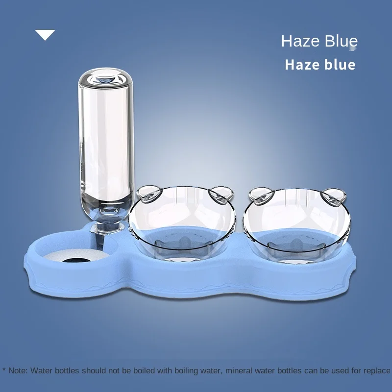 Для домашней собаки двойные чаша автоматическая Питьевая Бутылка для собак