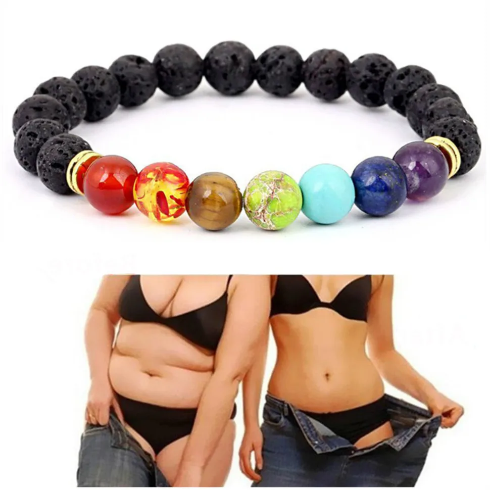 Новинка 2019 Модный женский браслет из вулканической лавы Балансирующий бисер
