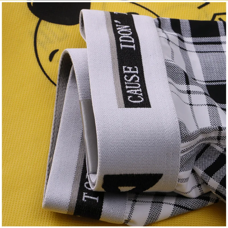 

Men's Four-Corner Ice Silk Underwear Mid-Waist Four-Corner Boxer Underwear U-Type Convex Design Loose Boxer