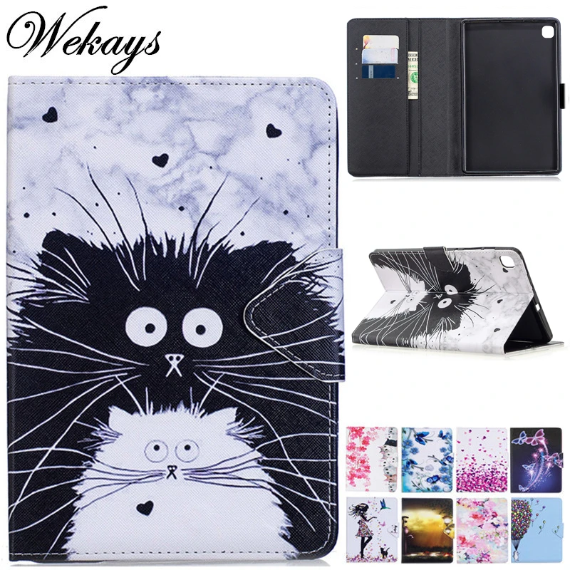 

For Huawei Honor Pad 6 X6 Matepad T10s T 10s 10.1" AGS3-W09 AL09 Cartoon Leather Case For Huawei Enjoy Tablet 2 W00D Cover Cases