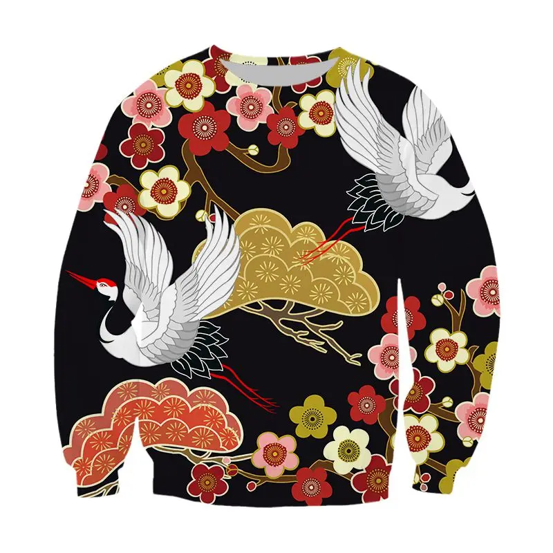 Мужская винтажная Толстовка в китайском стиле с 3D-принтом на молнии | одежда