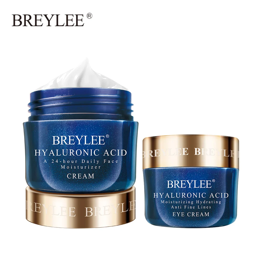 Face and Eye cream BREYLEE крем для лица с гиалуроновой кислотой увлажняющий крем для век Сыворотка для ухода за кожей лица дневной ночной отбеливающий антивозрастной крем увлажняющий - Цвет: Face and Eye cream