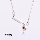 Модное ожерелье для женщин и девушек, подвеска в виде стакана вина, цепочка, аксессуары для шеи, декор SEC88