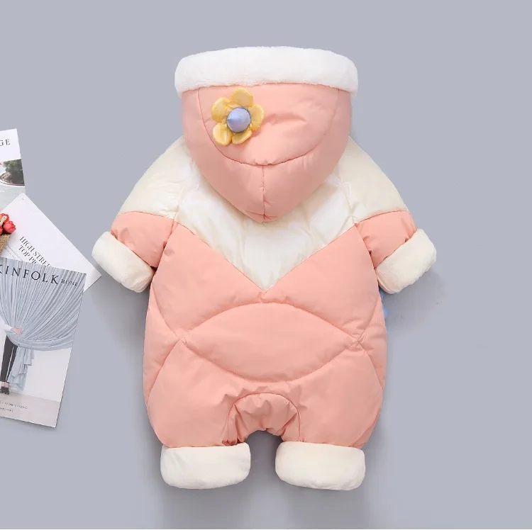 Комбинезон детский с капюшоном начесом для девочек 2021 |