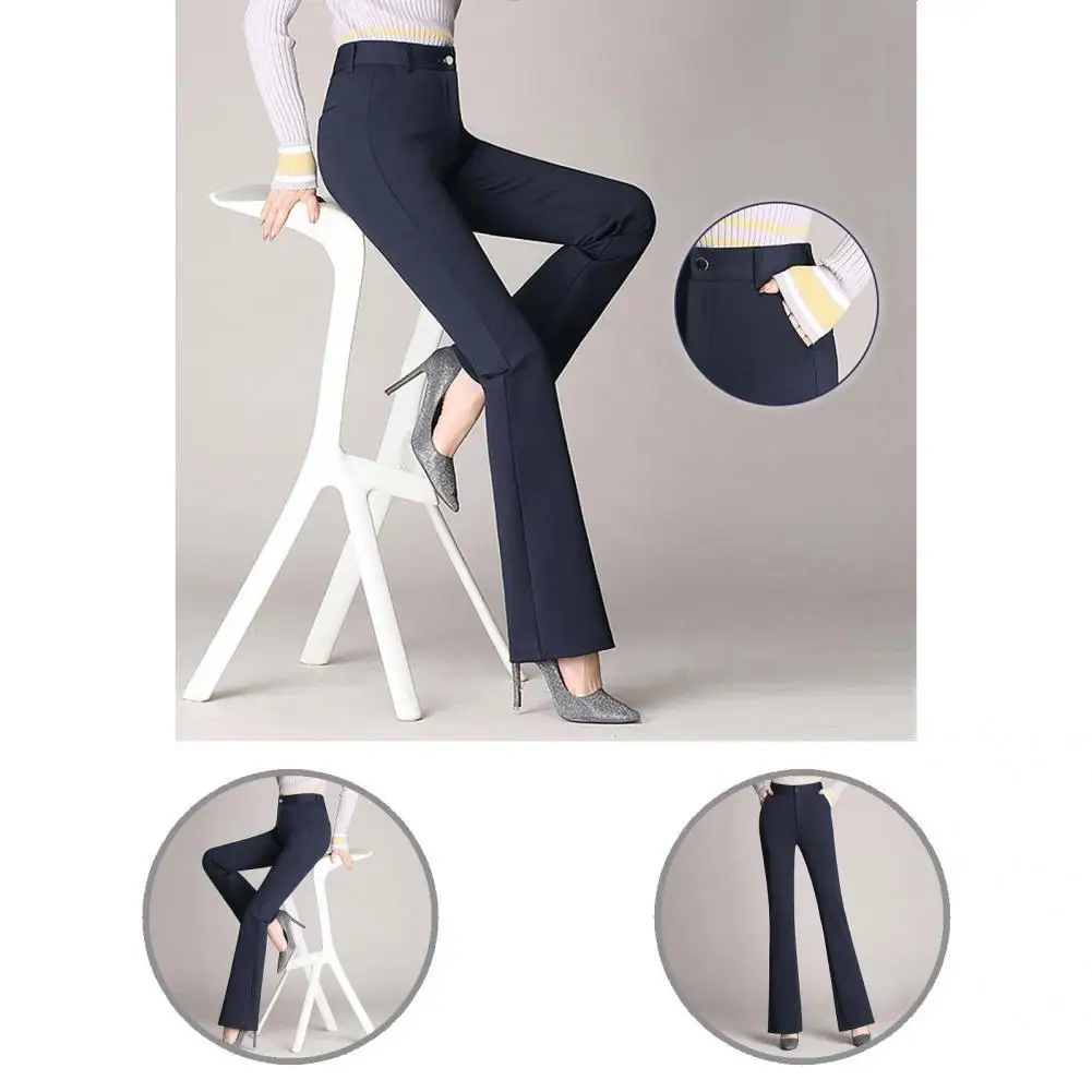 

All Match High Elasticity Elastic Casual Women Autumn Straight Pants for Travel
