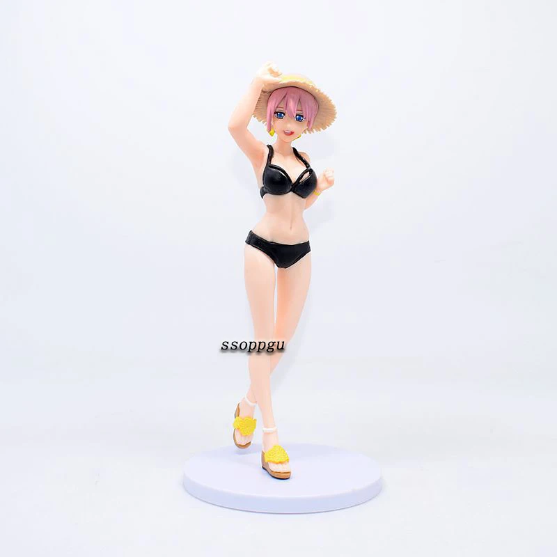 Figura DE ACCI&Oacute;N DE The Quintessential Quintuplets de 5 piezas, traje de ba&ntilde;o de PVC de Ichika, Miku, yotbasa, Itsuki, modelo de escritorio de colecci&oacute;n-4