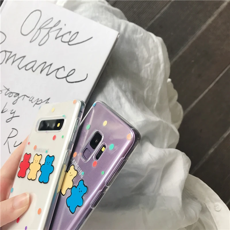 YHBB чехол S с рисунком радужной собаки прозрачный мягкий из ТПУ для samsung Galaxy S10 Plus S8