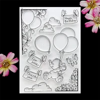 balloon elephant clear stamp transparent silicone stamp seal sheet for scrapbooking photo album decoration