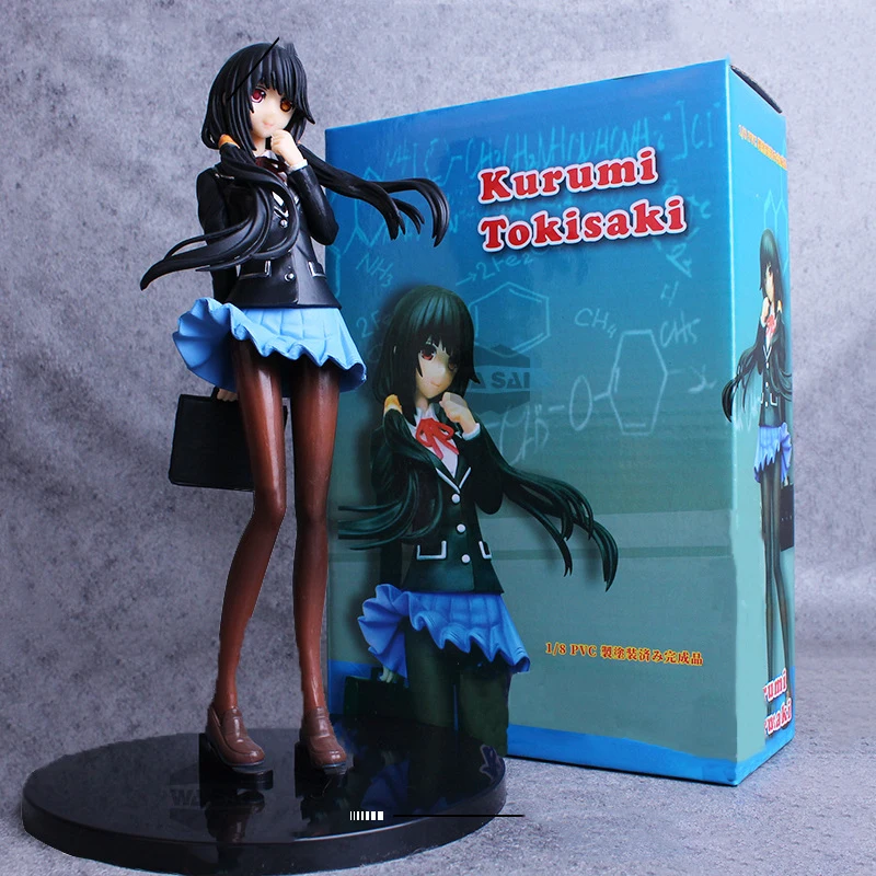 

Date A Live Japanese 26CM PVC Anime Action Figure Uniforms Tokisaki Kurumi Boxed Dolls Toys For Friends Suprise Gifts