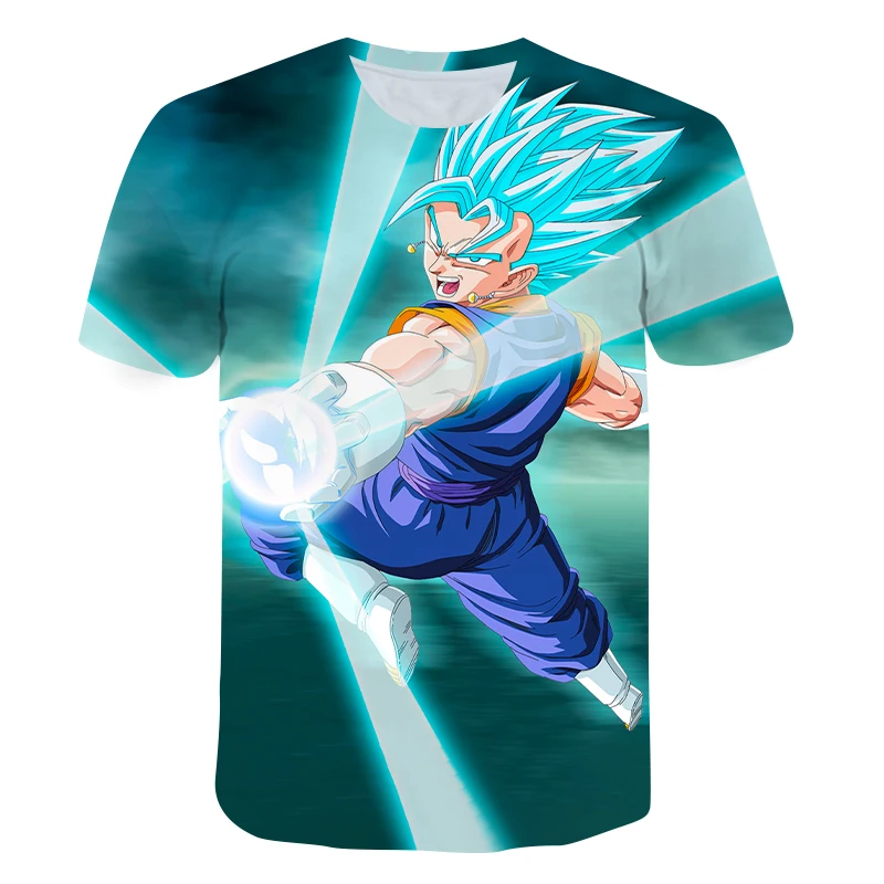 

New Dragonball T-Shirt Kids 3D Print Boys Clothes Children 2021 Summer Hot JAPAN Cartoon Animation Girls Tops Shirts 4-14 years