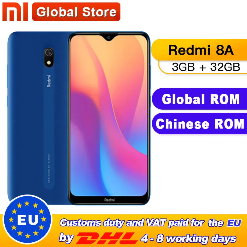 Смартфон Xiaomi Redmi 8A глобальная версия 3+32 ГБ Snapdargon 439 12 МП 5000 мАч|Смартфоны| |