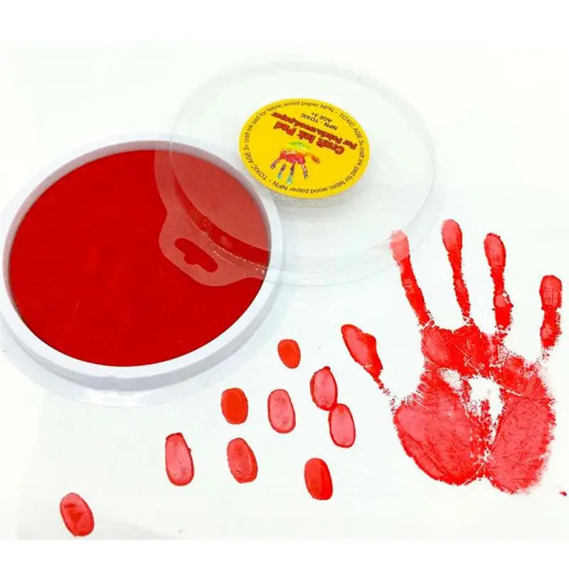 

Newborn Baby's Children's Finger Funny Ink Sponge Ink Painting Graffiti Palm Ink Growth Mark For Kids Toys And Gifts