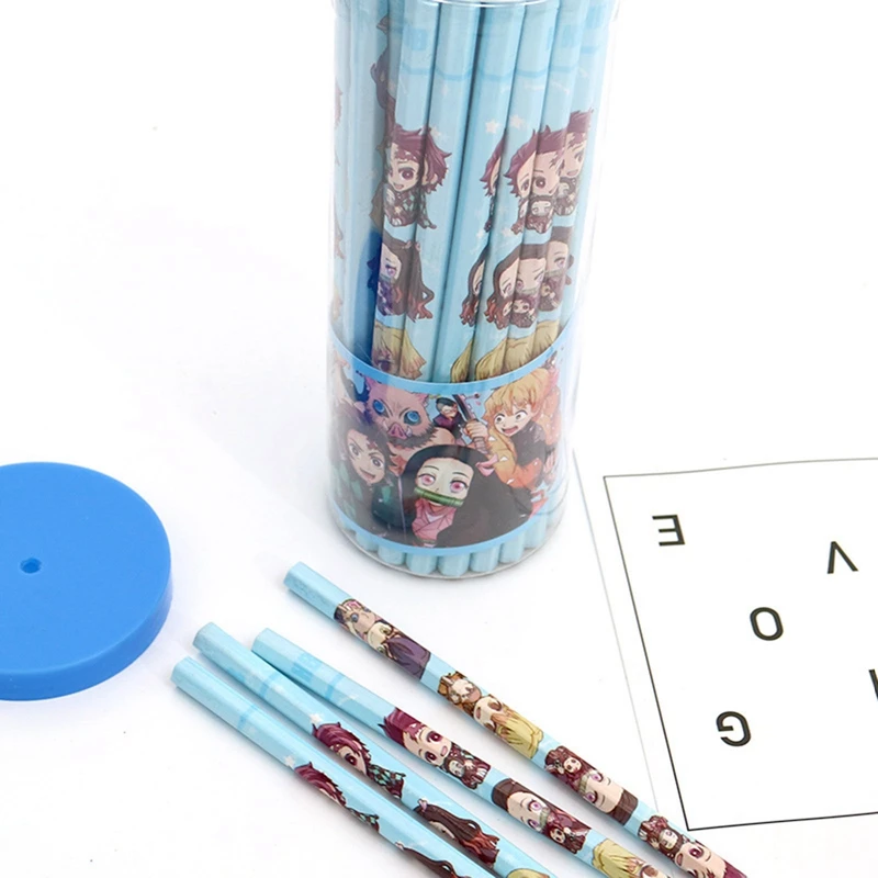

50 Pcs/set Anime Demon Slayer Kimetsu No Yaiba HB Pencils Students Writing Stationery Gift