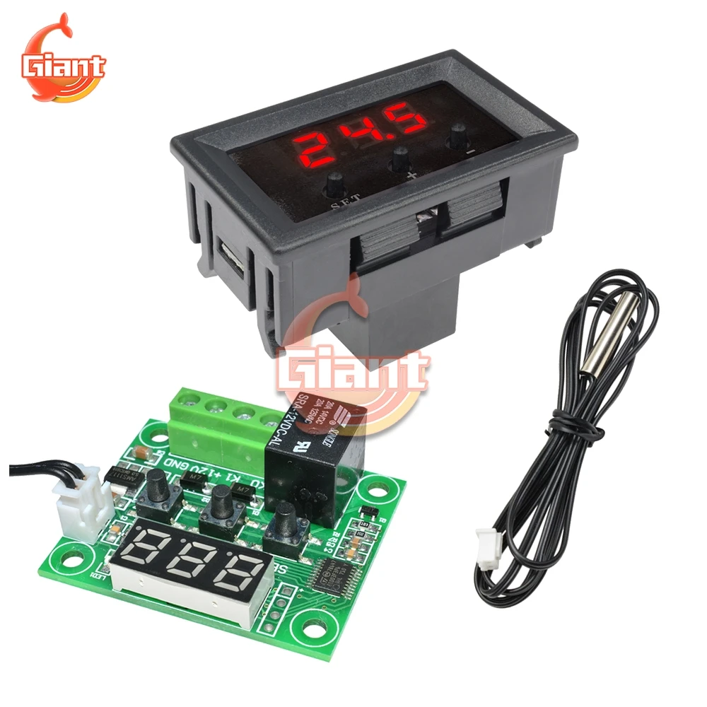 DC12V W1209 светодиодный цифровой термостат терморегулятор для контроллер