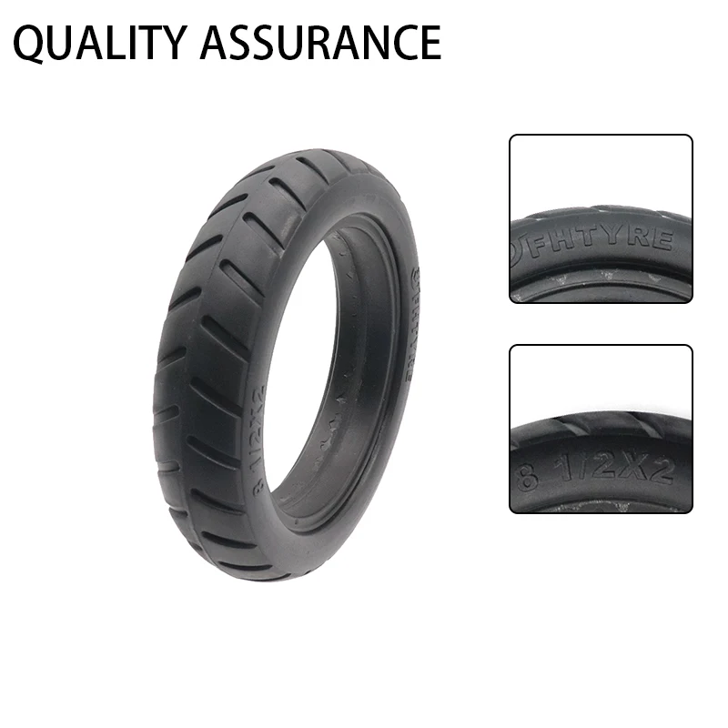 

8 1/2x2 Durable Updated Non-Pneumatic Solid Tyre 8.5 Inch Anti-Explosion Tire for Xiaomi Mijia M365 Electric Scooter Skateboard