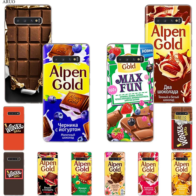 Мягкий силиконовый чехол для телефона Alenka bar wonka chocolate Samsung Galaxy S20 Ultra A80 A70 A50 Note10 8 9 A51