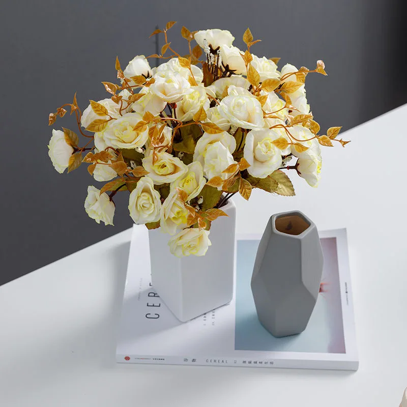 Вазы для цветов ваза молочно-белый керамический цветочный горшок Цветочная