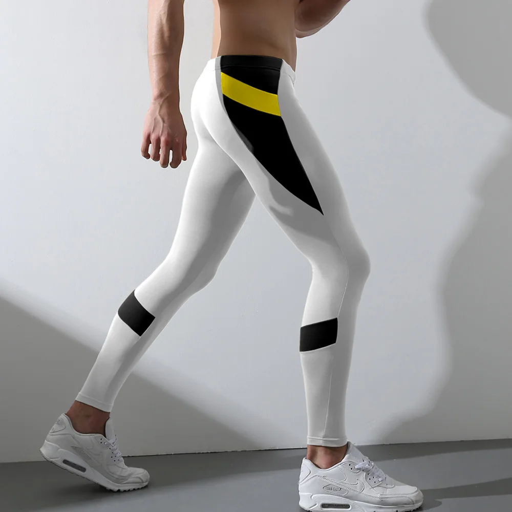 Слоновая кость Мужские облегающие кальсоны, леггинсы, брюки, модные теплые брюки, штаны, мужские тонкие бархатные термобелье для зимы - Цвет: Слоновая кость