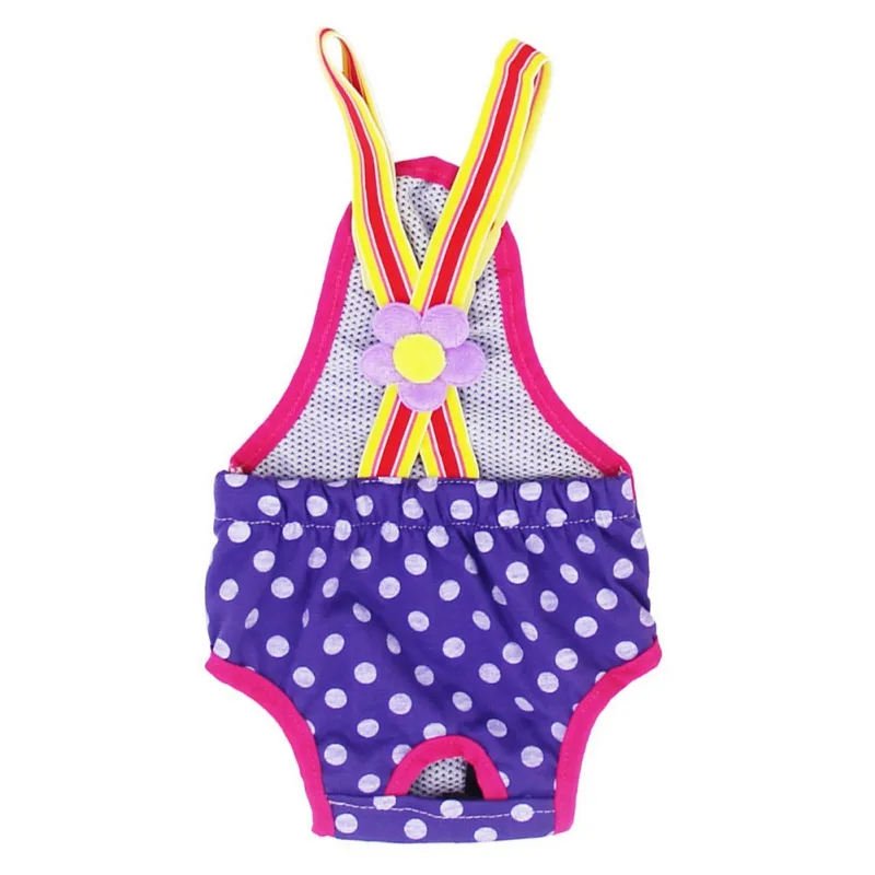 

Washable Pet Dog Diaper Sanitary Physiological Pants Dot Pattern Female Dog Shorts Panties Menstruation Underwear Briefs