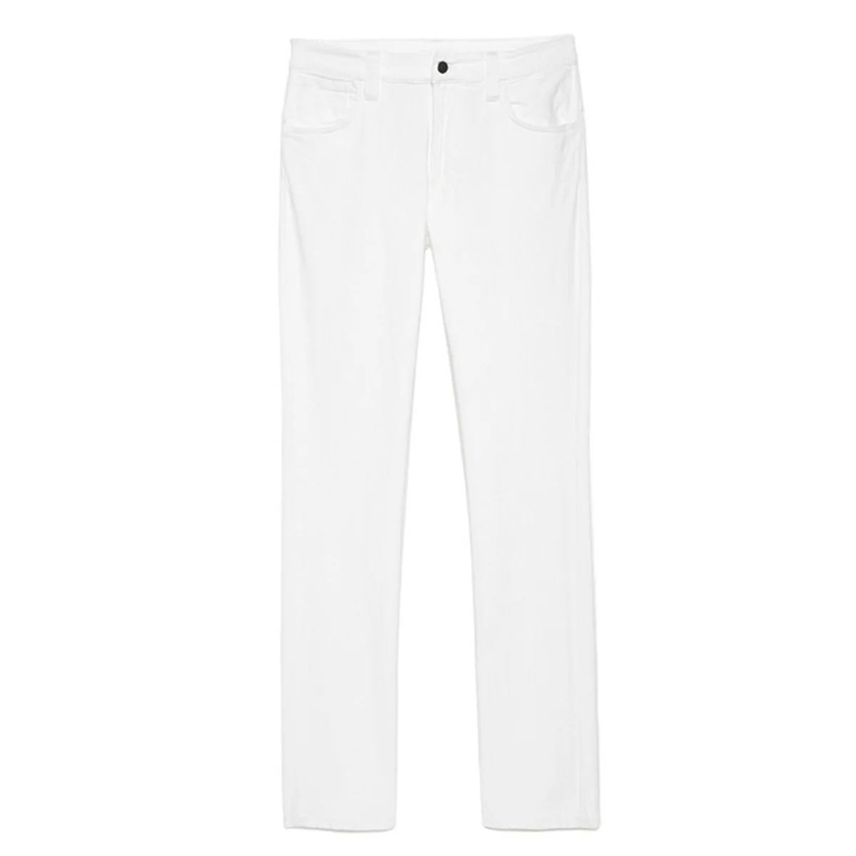

Men's Solid Color Long Pants, Straight-Leg Side Back Pockets Trousers, Casual Outwear Bottoms