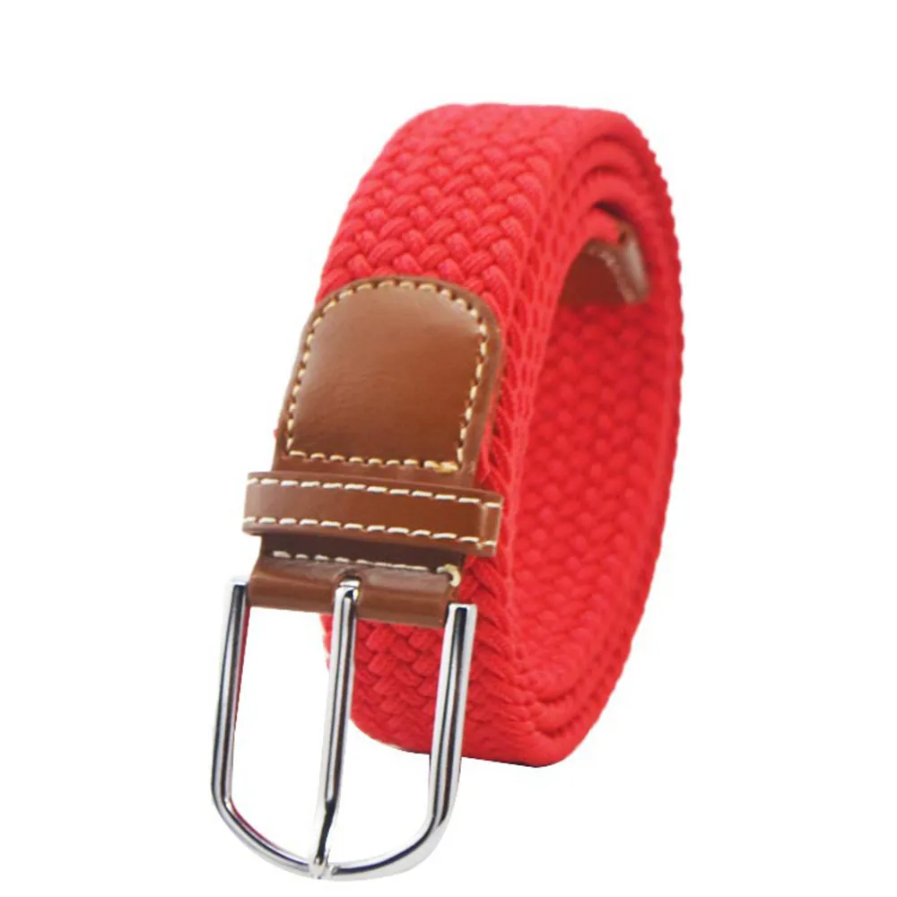 Вязаный пояс унисекс регулируемый Повседневный парусиновый военный Боевые