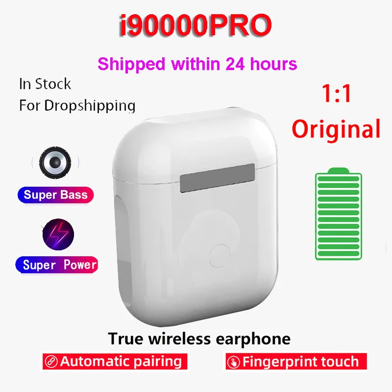 

Original i90000 PRO Tws 1:1 GPS Rename Wireless Earphone Bluetooth 5.0 Super Earbuds TWS Plus PK i7 i12 i14 i16 i9000 i90000 MAX